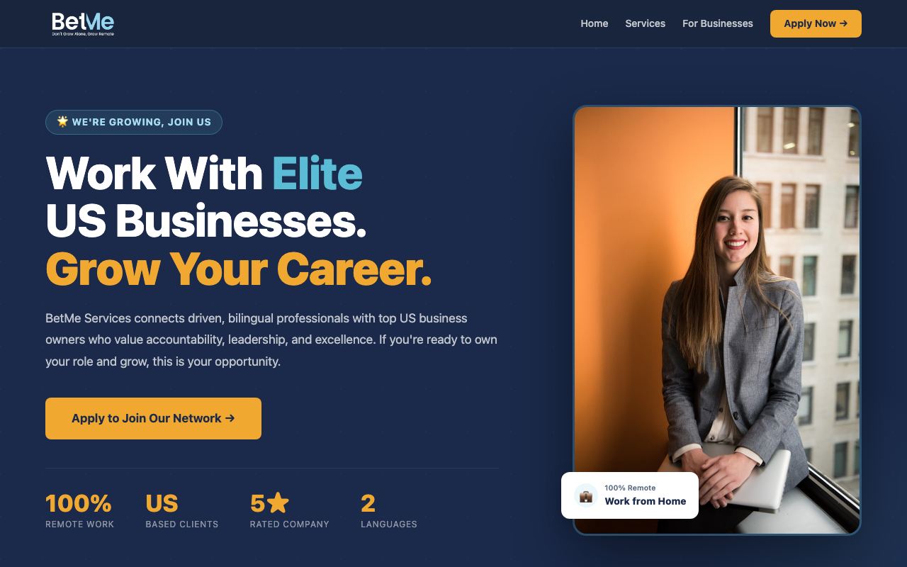 Before: live page, the first screen of the page